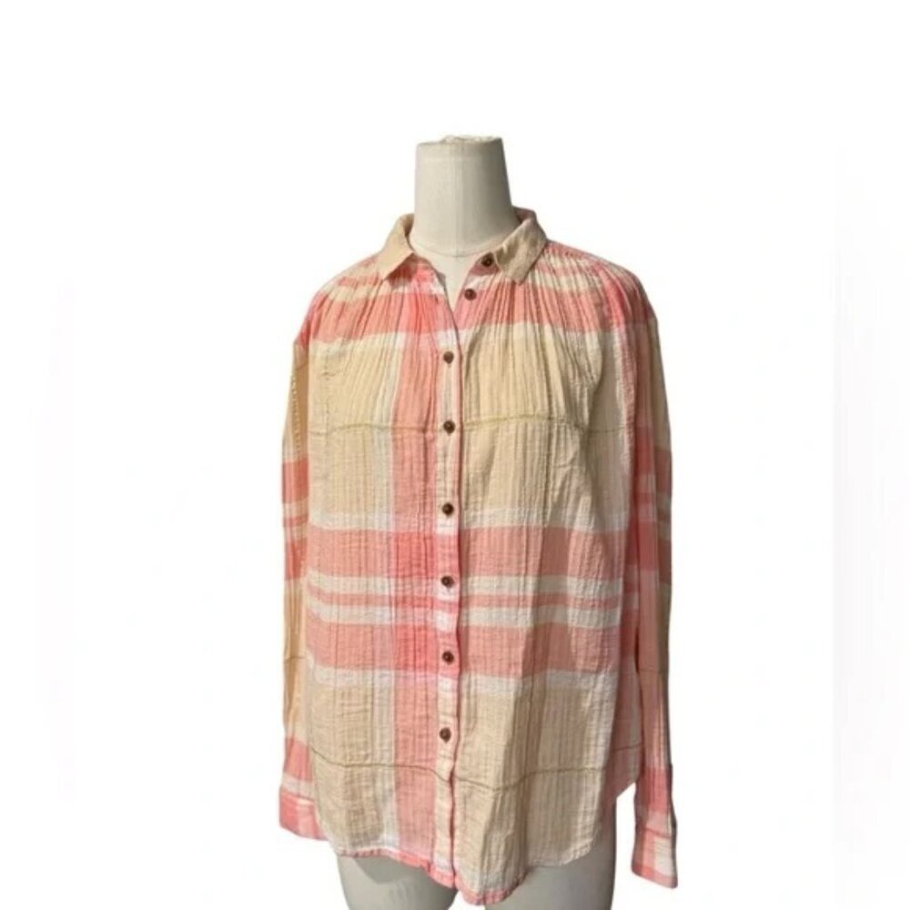 Anthropologie Holding Horse Gailen button down shirt size 0 - Picture 7 of 7